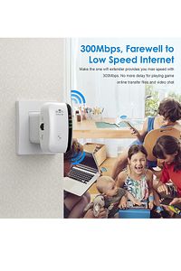 Wifi Repeater Sinyal Güçlendirici Access Point 300mbps Kablosuz Kolay Kurulum Repeater Access Point ürün fotoğrafı