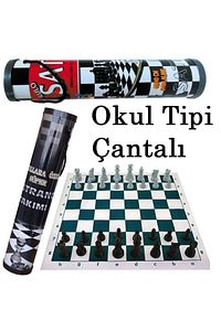 Santranç Takımı Seti Rulo Çantalı Okul Tipi ürün fotoğrafı