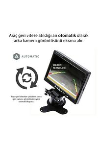 Mx-2017 7" Tft-led Araç Içi Geri Görüş Kamerası Uyumlu Monitör ürün fotoğrafı