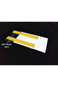 50 Adet C Tipi 6x10 Cm Depo Ürün Etiketliği Şeffaf Yapışkanlı Etiketlik Isimlik Raf Fiyat Etiketliği ürün fotoğrafı