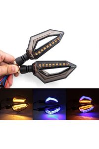 Amerikan Park Modüllü Çift Renk Motosiklet Sinyal Led Takımı 12v Drl Universal ürün fotoğrafı