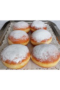 Berliner - Krapfen, Çikolata Kreması Dolgulu 6'lı Paket, Alman Pastası. ürün fotoğrafı