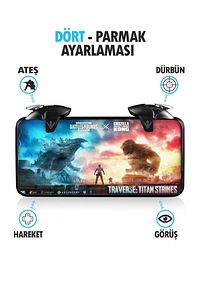 Black Shark Pubg Nişan Ve Tetik Tuşu Profesyonel Mobil Oyun Konsolu ZC-01 ürün fotoğrafı