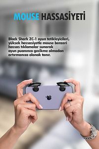 Black Shark Pubg Nişan Ve Tetik Tuşu Profesyonel Mobil Oyun Konsolu ZC-01 ürün fotoğrafı