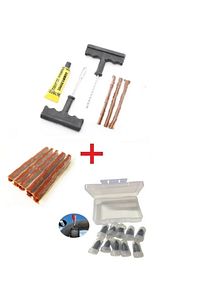 Lastik Tamir Kiti Fitil Atma Seti+ Lastik Tamir Kiti Kauçuk Vida Seti+5 li Yedek Fitil ürün fotoğrafı