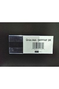 50 Adet C Tipi 6x10 Cm Depo Ürün Etiketliği Şeffaf Yapışkanlı Etiketlik Isimlik Raf Fiyat Etiketliği ürün fotoğrafı