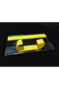 50 Adet C Tipi 6x10 Cm Depo Ürün Etiketliği Şeffaf Yapışkanlı Etiketlik Isimlik Raf Fiyat Etiketliği ürün fotoğrafı