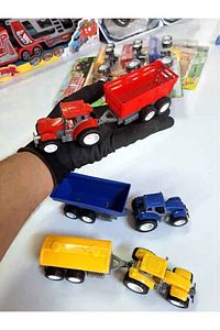 Çiftlik Serisi 3’Lü Traktör Römorklu Traktör Seti ürün fotoğrafı