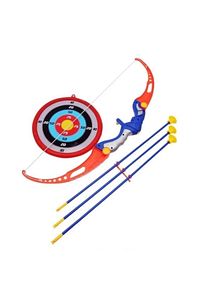 06405 Yapışan Vakum Dartlı Hedef Tahtalı Okçuluk Ok Yay Spor Oyuncak Aktivite Oyun Seti ürün fotoğrafı