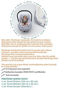 Ortopedik Bel Destekli Bebek Puset Minderi, Örtü Ve Çarşaf 3' Lü Set, Stars Serisi ürün fotoğrafı