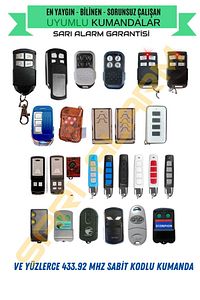 Universal Akıllı Öğrenebilen Garaj Kepenk Otopark Kumandası 433 Mhz ( 1. Kalite - St Işlemcili ) ürün fotoğrafı
