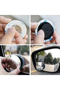 Oto Kör Nokta Aynası Gerçek Ayna Yuvarlak 55 Mm Oynar 2 Adet Yüksek Kalite Ve Ince Tasarım Dışbükey ürün fotoğrafı