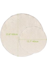 Organik Çember Süzme Bezi Yıkanabilir Keten Bez Natural  ( 2 ebat 1 er adet ) ürün fotoğrafı