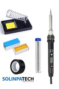 80w Lcd Ekranlı Isı Ayarlı Kalem Havya Sıcaklık Ayarlanabilir Lehim Makinası Lehim Stand Bant Pasta ürün fotoğrafı