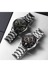 Huawei Watch Gt/gt2/gt2e/gt2 Pro/gt3/gt3 Pro/gt 4/watch 3 / 3 Pro Paslanmaz Çelik Metal Kordon 46mm ürün fotoğrafı