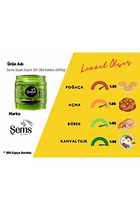 Şems Siyah Zeytin 351-380 Kalibre 2000gr ürün fotoğrafı