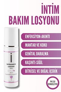 Intim Genital Bölge Akıntı Kaşıntı Iltihap, Yanma, Ağrı Ve Koku Gidermeye Yardımcı Losyon 150 Ml ürün fotoğrafı