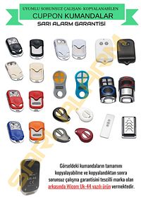 Uk-44 Unıversal Akıllı Öğrenebilen Kepenk-otopark Kumandası 434mhz ( Sarı Alarm Güvencesiyle ) ürün fotoğrafı