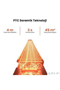 2200 W Süper Sessiz Ptc Seramik Isıtıcı Ve Vantilatör ürün fotoğrafı