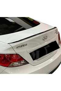 Hyundai Accent Blue 2011-2017 Yarasa Spoiler Esnek Plastik 122 cm Siyah ürün fotoğrafı