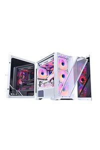 Beyaz Gaming Bilgisayar Kasası Rgb Kumandalı GM-210K ürün fotoğrafı