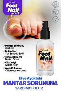 Foot Nail Sprey, Koku, Mantar, Ayak Ve Tırnak Bakım Spreyi 50 ml ürün fotoğrafı