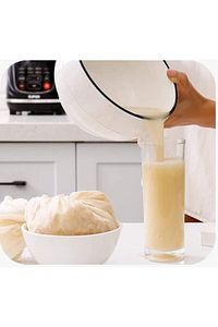 Organik Çember Süzme Bezi Yıkanabilir Keten Bez Natural  ( 2 ebat 1 er adet ) ürün fotoğrafı
