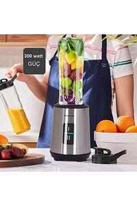 Fitmix Kişisel Smoothie Blender Kişisel Blender 600ml Meyve Sıkacağı ürün fotoğrafı