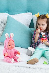Konuşan Tavşanlı Et Bebek – Mavi/pembe/beyaz Renk Seçenekli – Yazlık Oyuncak ürün fotoğrafı