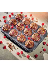 12'li Cupcake-mini Cheesecake Ve Muffin Için Yanmaz Tepsi - Kek, Kurabiye, Turta Ve Çörek Kalıbı ürün fotoğrafı