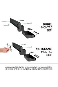 Çok Amaçlı Pano Organizatör Set 2 ( 6 X 40 Cm ) Siyah ürün fotoğrafı