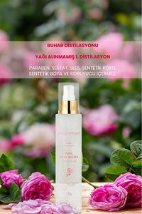 Gül Suyu Gözenek Sıkılaştırıcı Aydınlatıcı Ve Arındırıcı Tonik %100 Doğal Ve Saf 100 ml ürün fotoğrafı