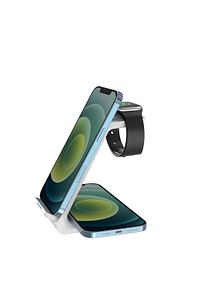 Aw1 - 20w Iphone Airpods Watch 3-in-1 Uyumlu Kablosuz Wireless Şarjlı Standı ürün fotoğrafı