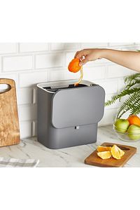15 Litre Fonksiyonel Kapaklı Banyo Ve Mutfak Tezgahüstü Çöp Kovası Dolap Ve Duvar Aparatlı 15 Lt ürün fotoğrafı