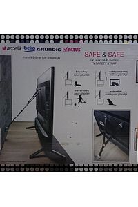 Tv-beyaz Eşya-mobilya V.b.sabitleme Ve Deprem Güvenliği Kayışı-metal Başlıklı-çelik Tokalı ürün fotoğrafı