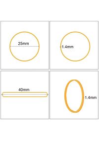 Siyah Paket Ambalaj Toka Para Lastiği 1000 Adet 40mm ürün fotoğrafı