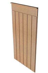 Dekoratif Duvar Paneli ( 54 X 100 Cm ) Boyanabilir Ahşap 8 Mm Ham Mdf Duvar Paneli ürün fotoğrafı