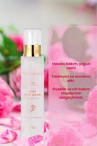 Gül Suyu Gözenek Sıkılaştırıcı Aydınlatıcı Ve Arındırıcı Tonik %100 Doğal Ve Saf 100 ml ürün fotoğrafı