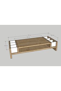 Safir Monitör Yükseltici Laptop Stand ürün fotoğrafı