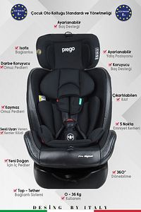 Profix Pro Signal 360 Derece Dönebilen 0-36 Kg Isofixli Oto Koltuğu ürün fotoğrafı