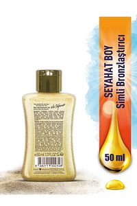 Seyahat Boy Set  Mini 50 ml  Yoğun Işıltılı Bronzlaştırıcı Yağ ürün fotoğrafı