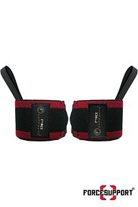 Force Fitness Crossfit Body Ağırlık Destek Bilekliği Siyah-kırmızı Şeritli (2 ADET) Şk-122 ürün fotoğrafı