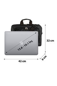 S683 15.6" - 16.1" Siyah Evrak Bilgisayar Notebook Laptop Çantası ürün fotoğrafı