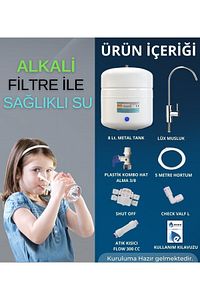 13 Aşamalı 8 Lt Çelik Tanklı Pompasız Multimineralli Su Arıtma Cihazı Premium Seri ürün fotoğrafı