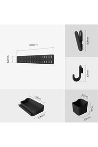 Çok Amaçlı Pano Organizatör Set 2 ( 6 X 40 Cm ) Siyah ürün fotoğrafı