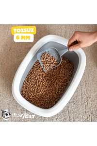 %100 Doğal Çam Peleti Kedi Kumu 50lt (25 KG) Tozsuz Çuval Gönderi (SOBA İÇİN UYGUNDUR) ürün fotoğrafı