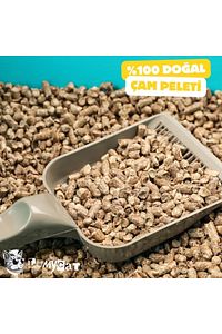 %100 Doğal Çam Peleti Kedi Kumu 50lt (25 KG) Tozsuz Çuval Gönderi (SOBA İÇİN UYGUNDUR) ürün fotoğrafı