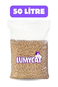 %100 Doğal Çam Peleti Kedi Kumu 50lt (25 KG) Tozsuz Çuval Gönderi (SOBA İÇİN UYGUNDUR) ürün fotoğrafı