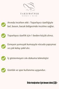 Büyük Beden Konfor Modeli Toparlayıcı Inceltici Korse Özellikli Yüksek Belli Spor & Günlük Tayt ürün fotoğrafı
