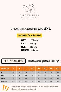 Büyük Beden Konfor Modeli Toparlayıcı Inceltici Korse Özellikli Yüksek Belli Spor & Günlük Tayt ürün fotoğrafı